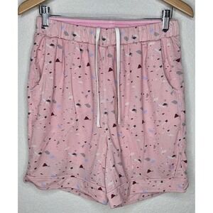Jambys Pink Ice Confetti Shorts Men M Pajamas Lounge Athletic Comfy Lined Sleep